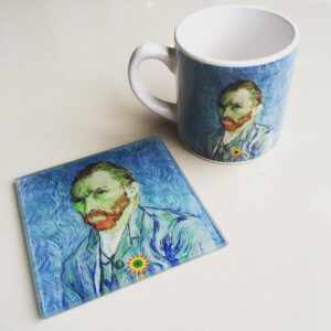 Tazas de cerámica con posavasos de vidrio - Vincent van Gogh